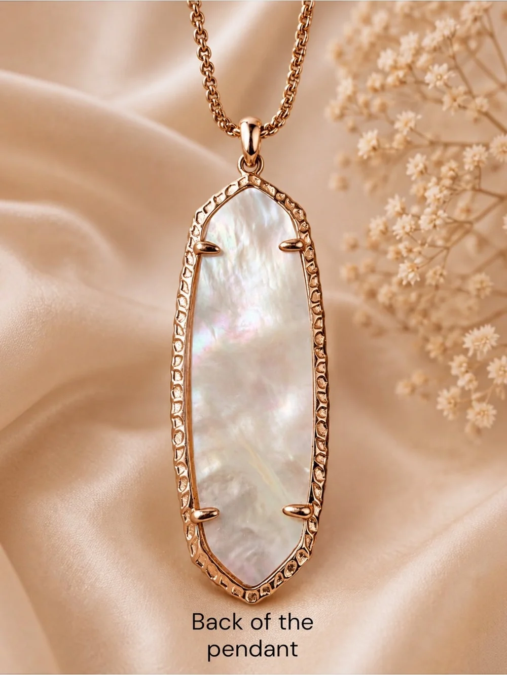 Kendra Scott Layden Rose Gold & Peach Illusion Necklace